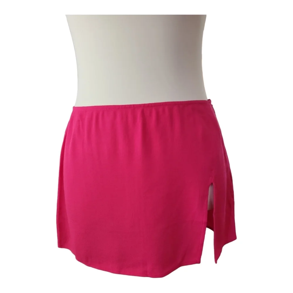Reformation‎ Kiara Crepe Mini skirt Hot Pink Womens Size 0 Nwot